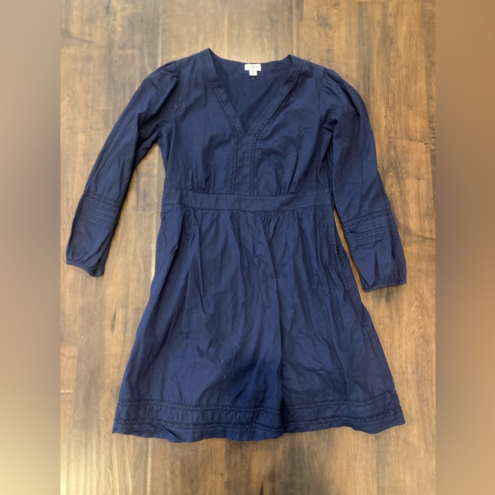 3/$10 J. Crew Navy Cotton Dress